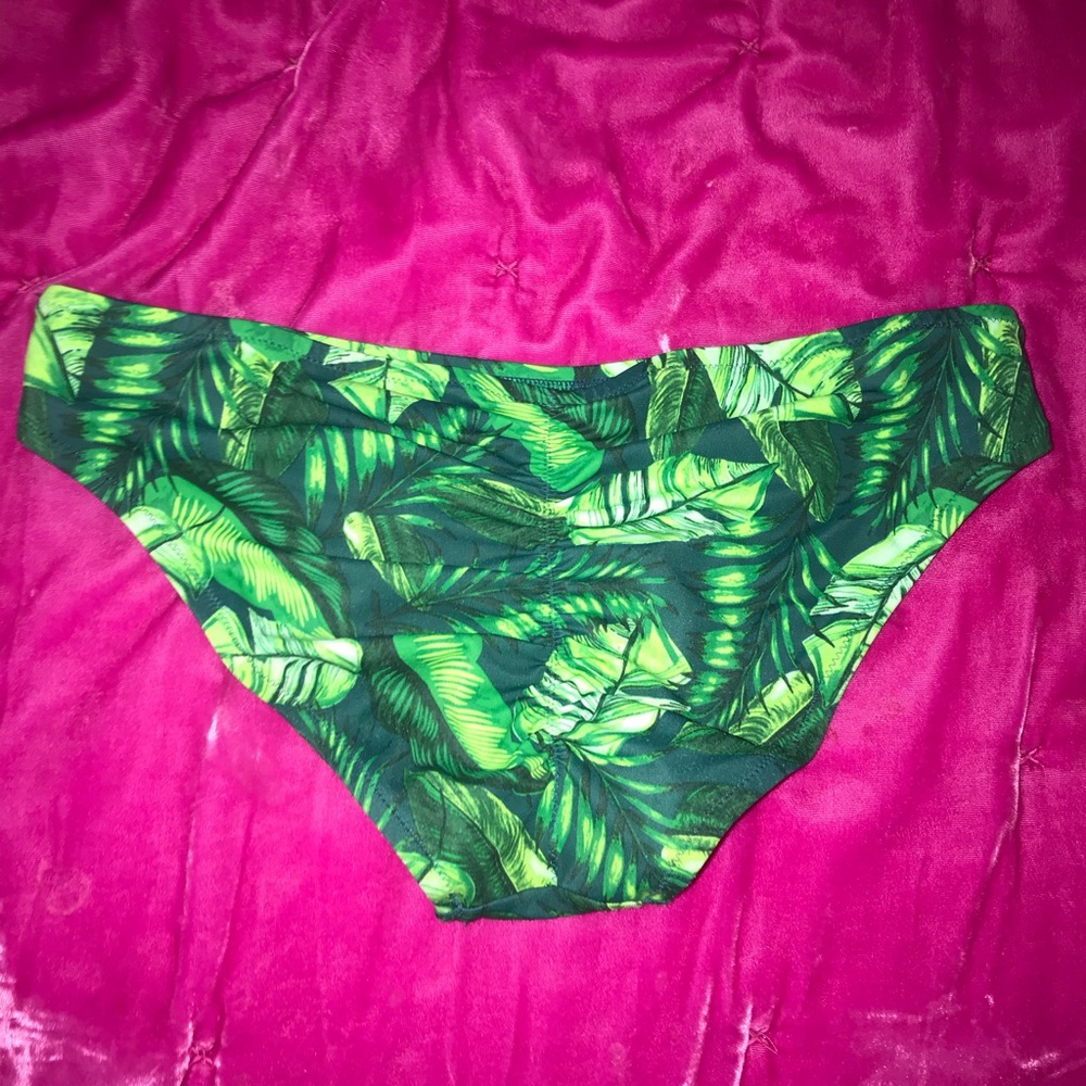 green bathing suit bottoms